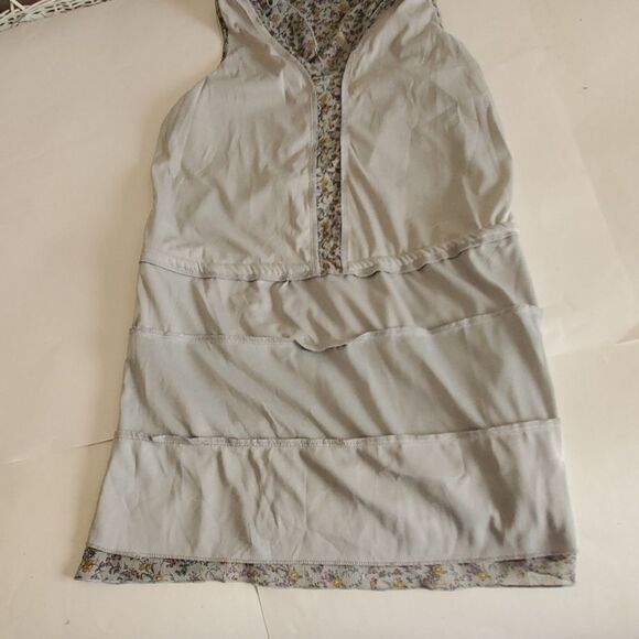 MOSSIMO gray yellow sheer tiered dress - Picture 5 of 5